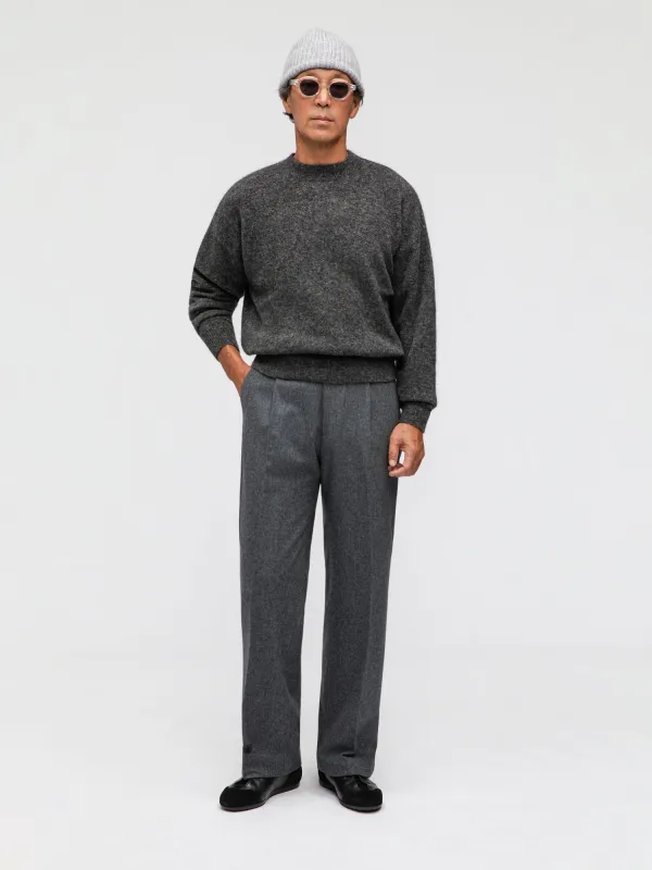 Charcoal Mohair Crewneck sold by Grand Lè Mar