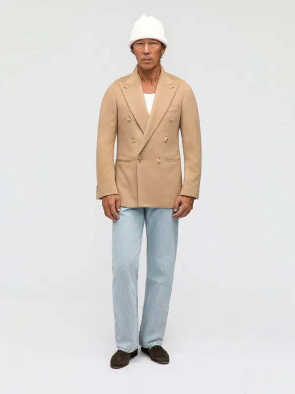 Camel Wool Cashmere Jacket sold by Grand Lè Mar