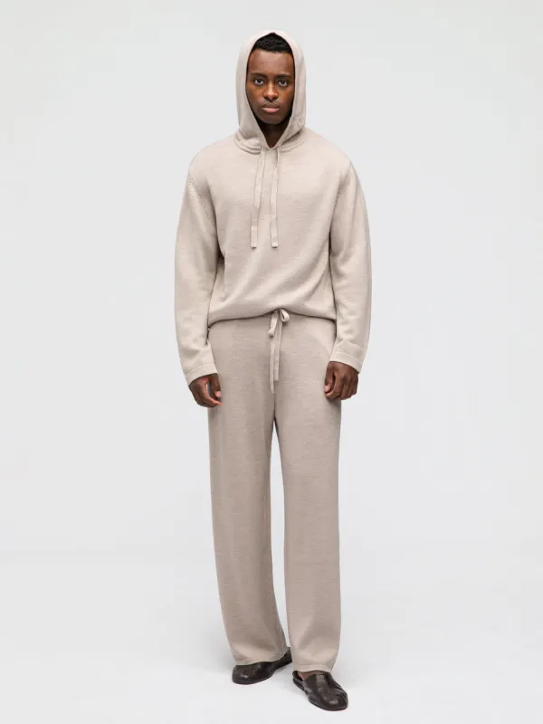 Camel Merino Wool Hoodie sold by Grand Lè Mar