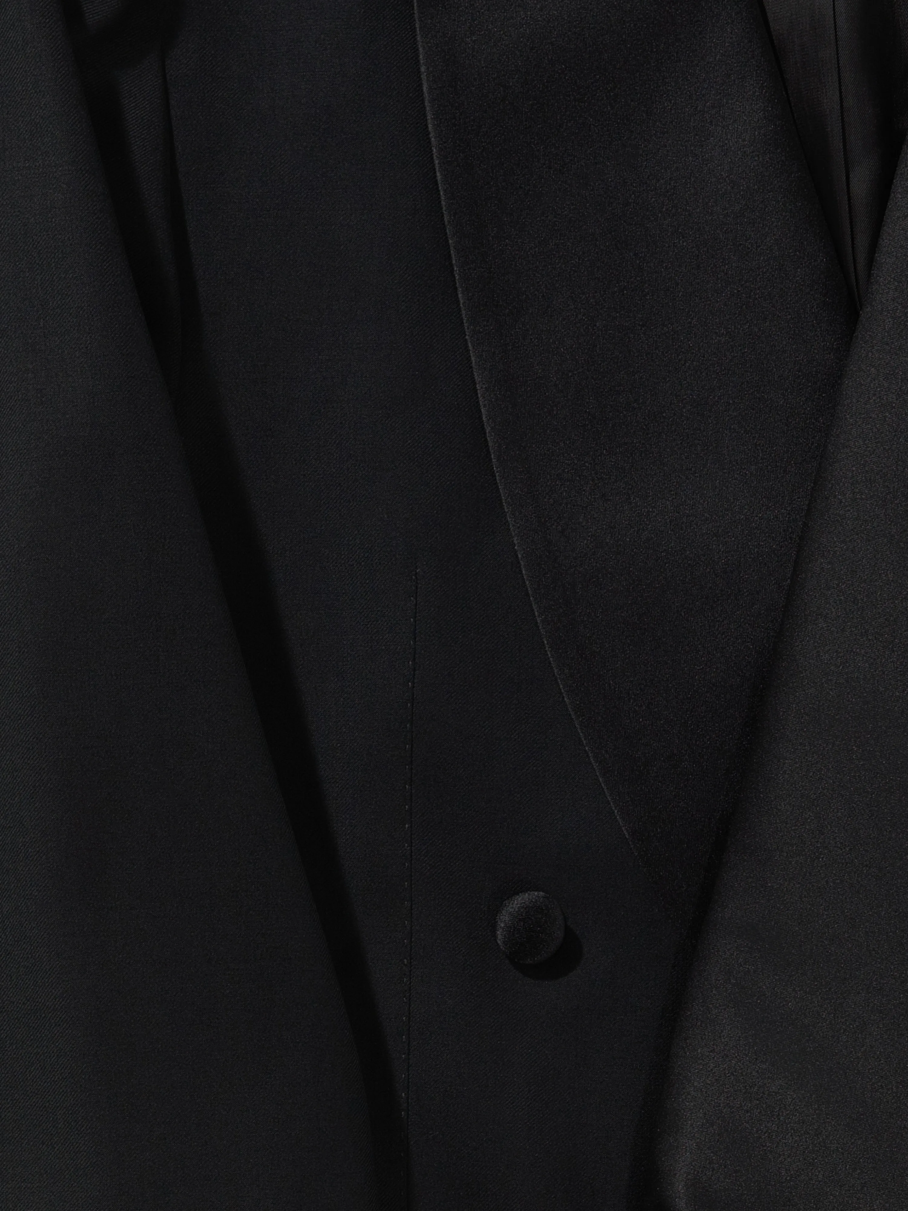 Black Wool Tuxedo Jacket (DB Shawl) sold by Grand Lè Mar product image thumbnail 5