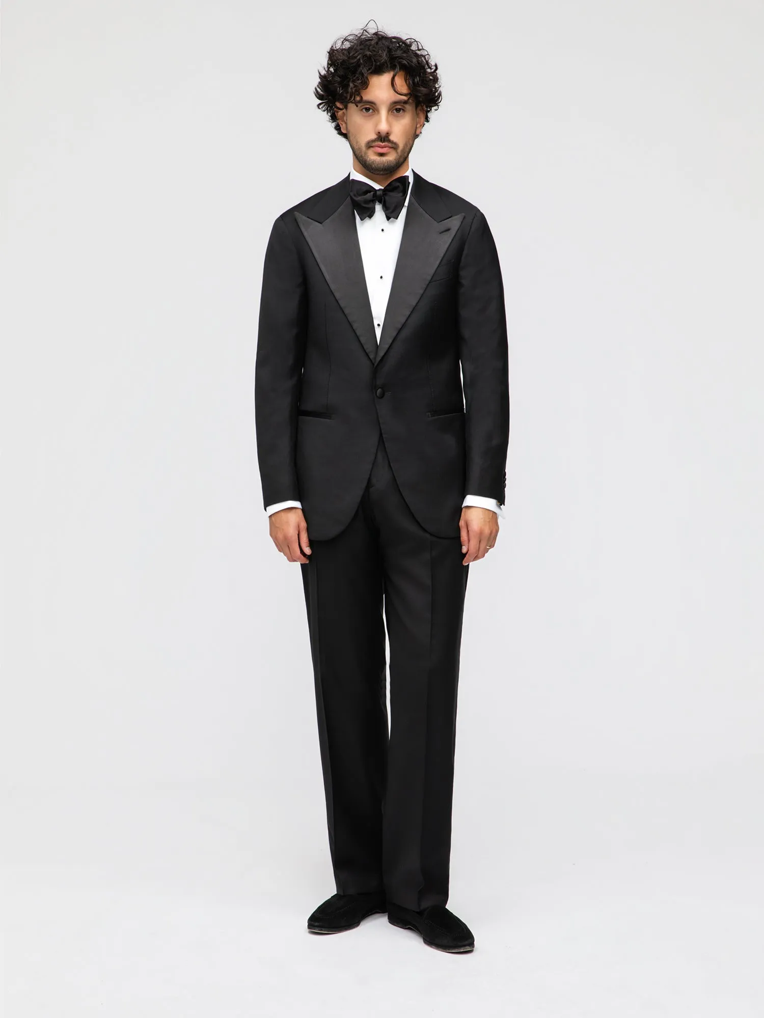 Black Wool Tuxedo Jacket (SB) sold by Grand Lè Mar product image thumbnail 3