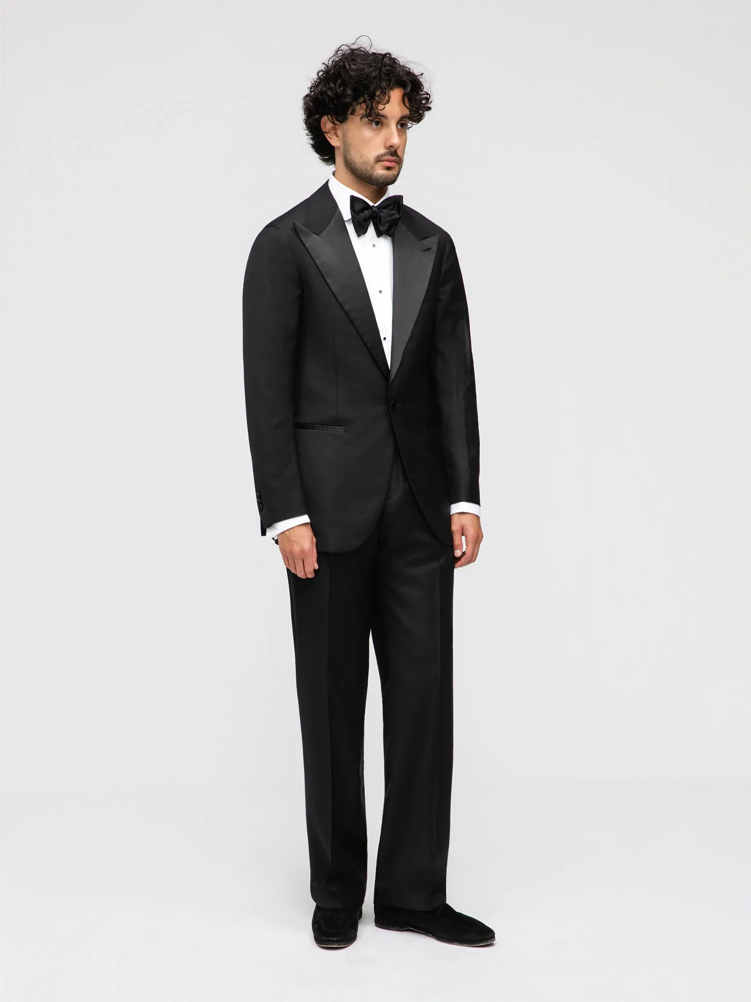 Black Wool Tuxedo Jacket (SB) sold by Grand Lè Mar product image thumbnail 4