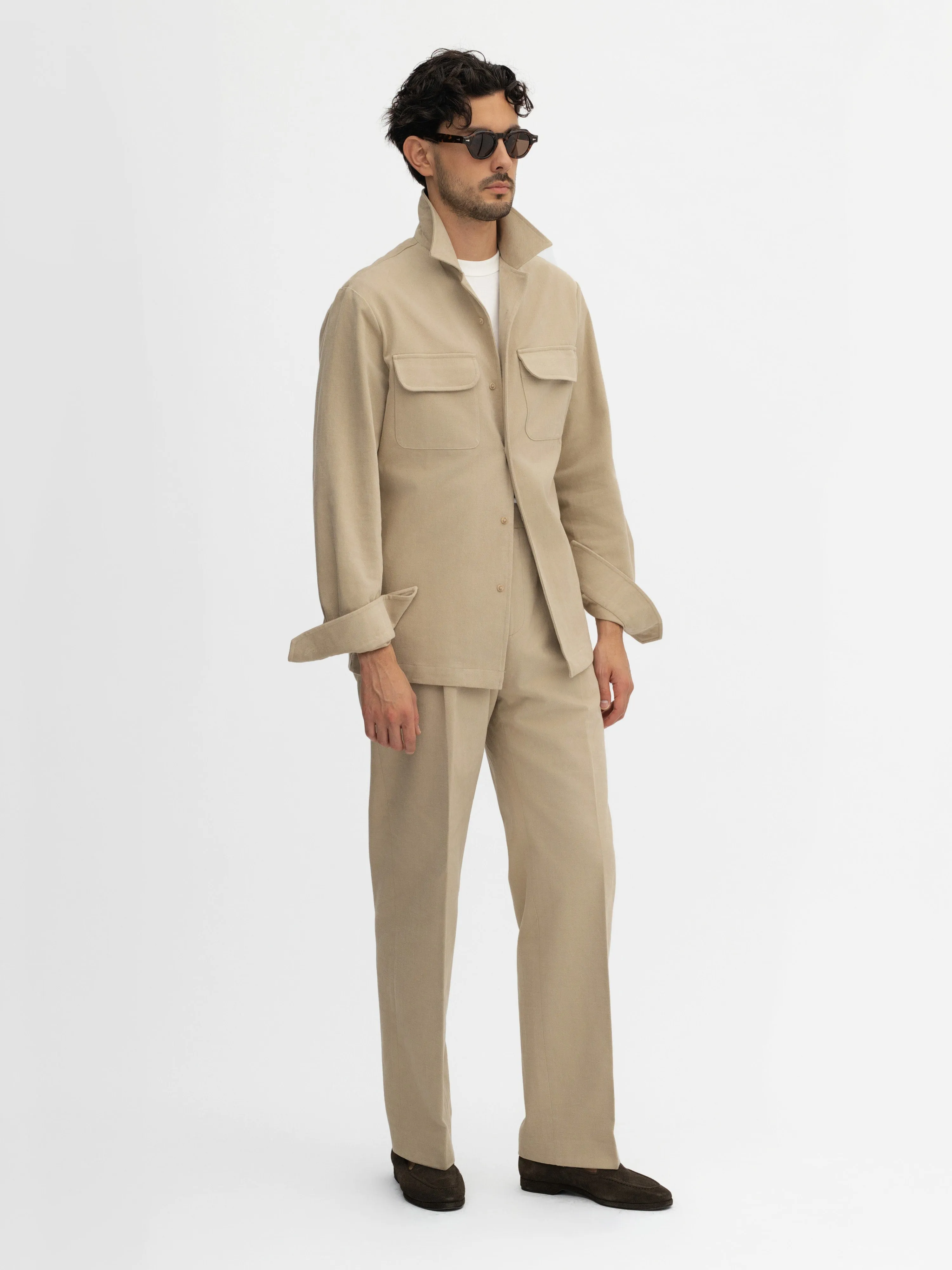 Brown Cotton Camp Overshirt sold by Grand Lè Mar product image thumbnail 4