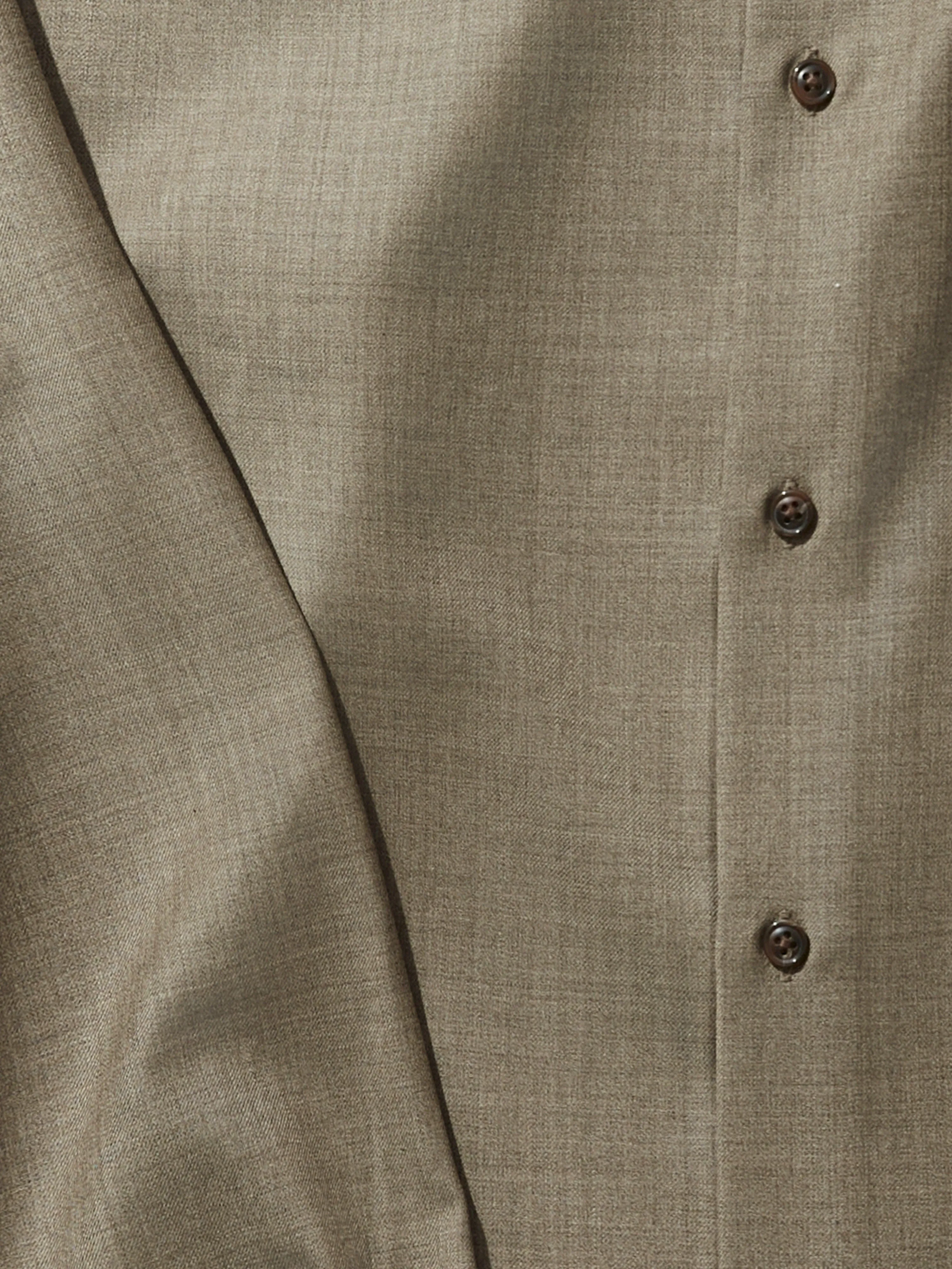 Taupe Wool Shirt sold by Grand Lè Mar product image thumbnail 5