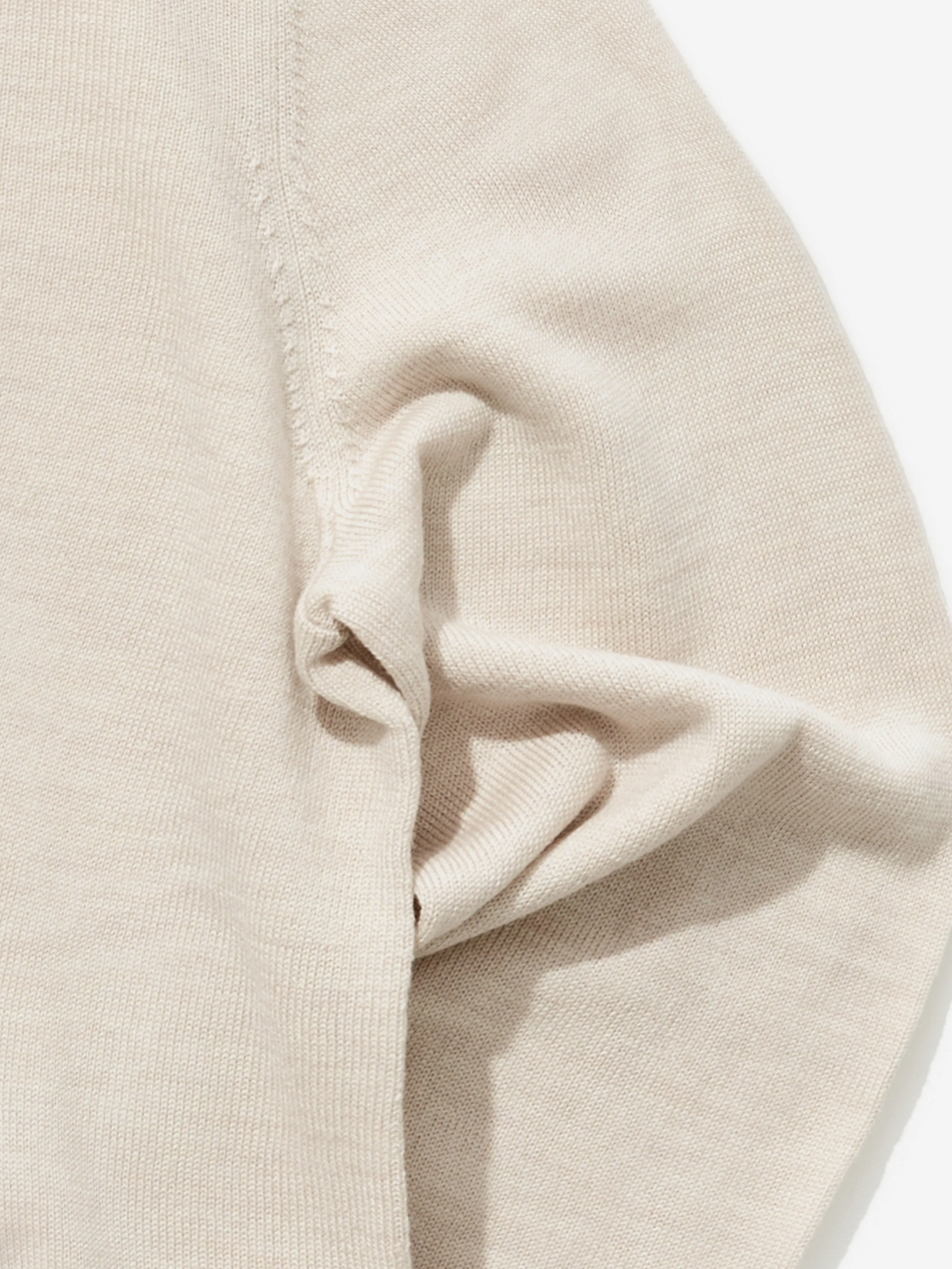 Beige Merino Wool Polo sold by Grand Lè Mar product image thumbnail 5