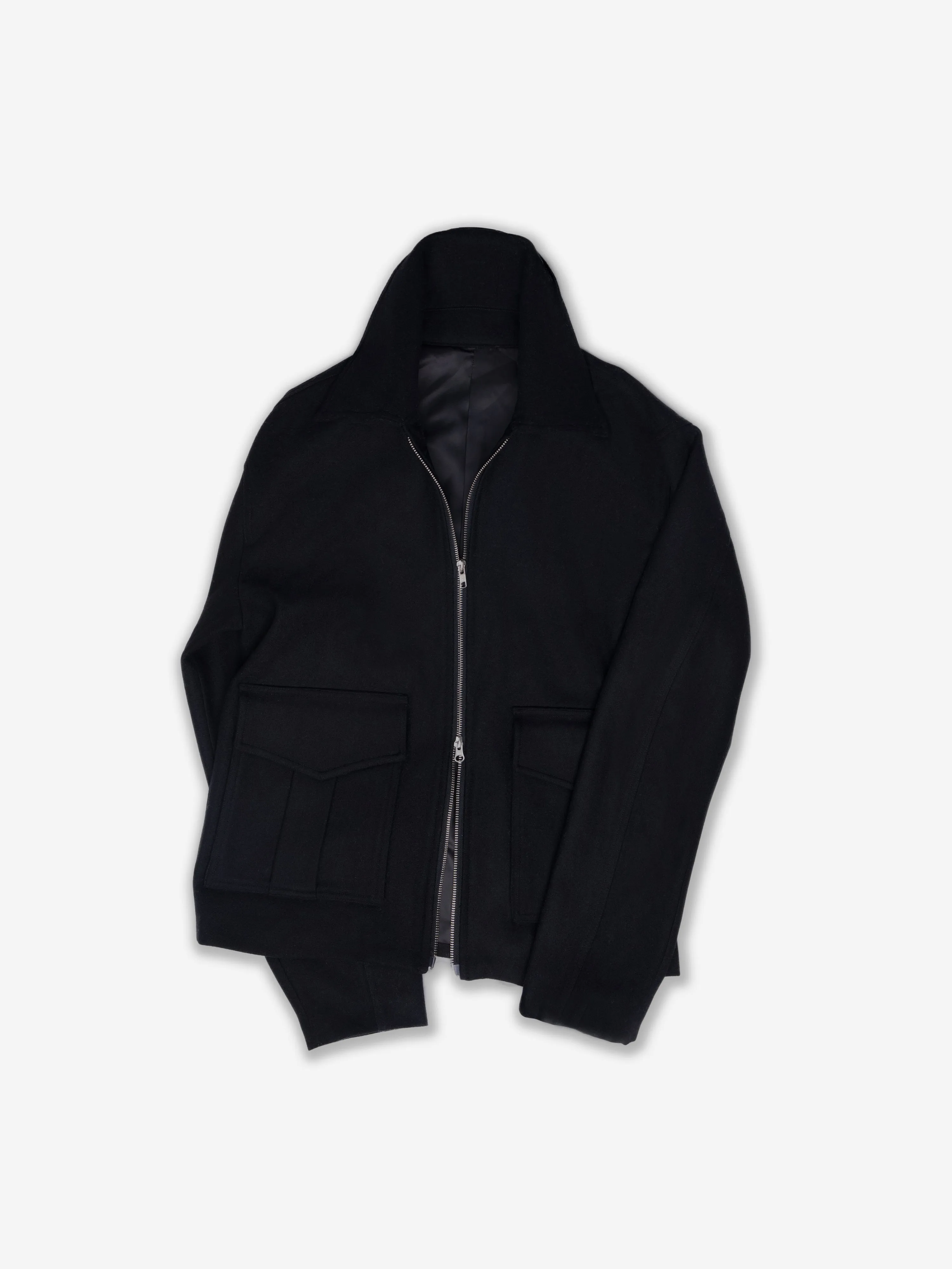 Black Flannel Flight Jacket sold by Grand Lè Mar product image thumbnail 2