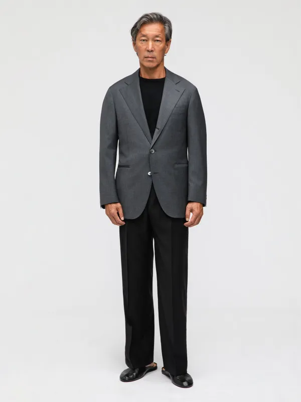 Dark Grey Wool Jacket (SB) made by Grand Lè Mar