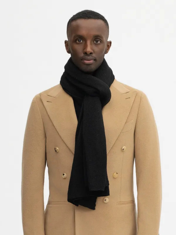 Black Cashmere Scarf sold by Grand Lè Mar