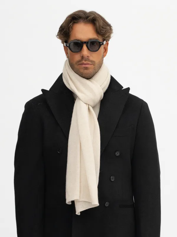Cream Cashmere Scarf sold by Grand Lè Mar