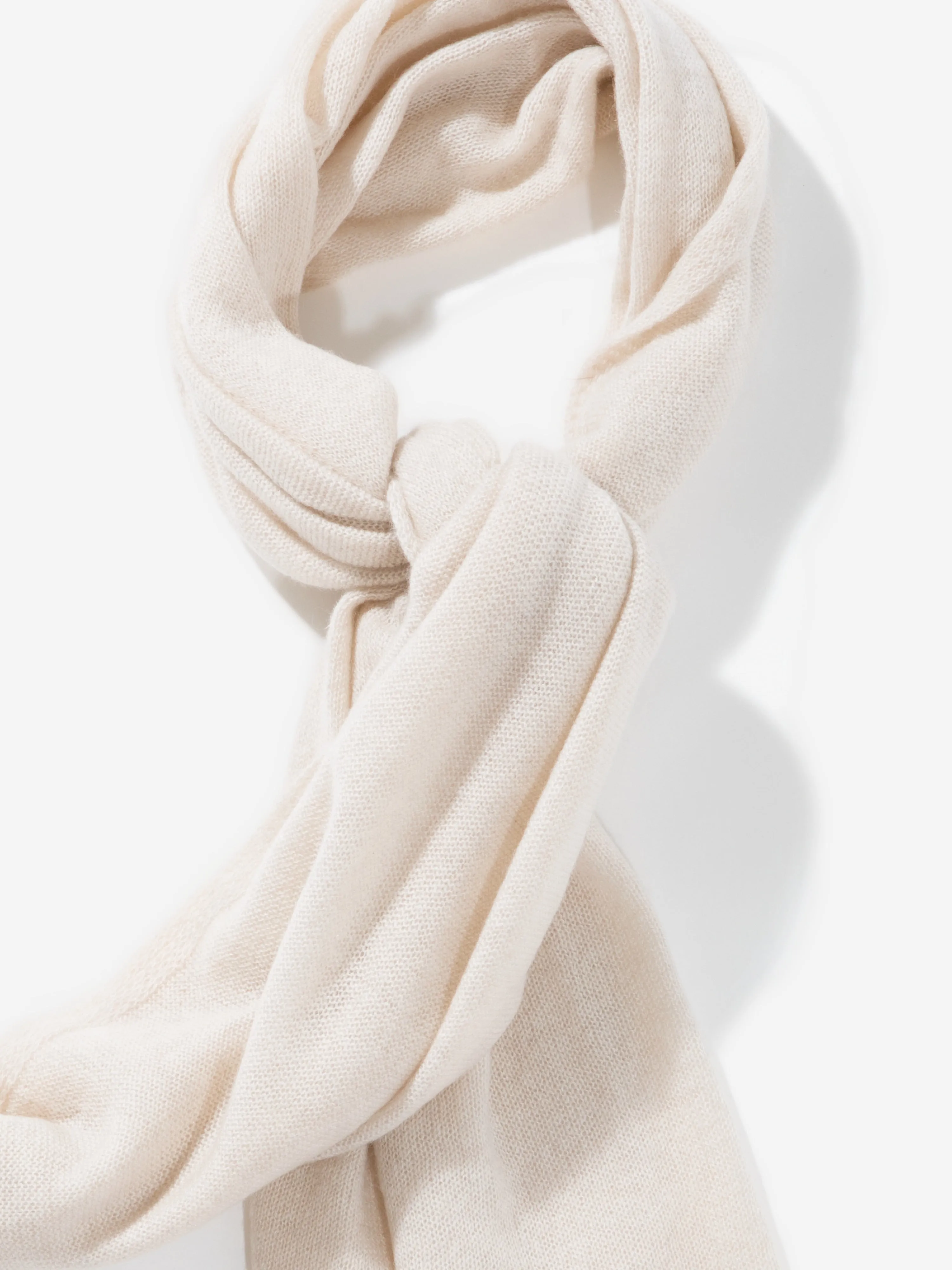 Cream Cashmere Scarf sold by Grand Lè Mar product image thumbnail 5