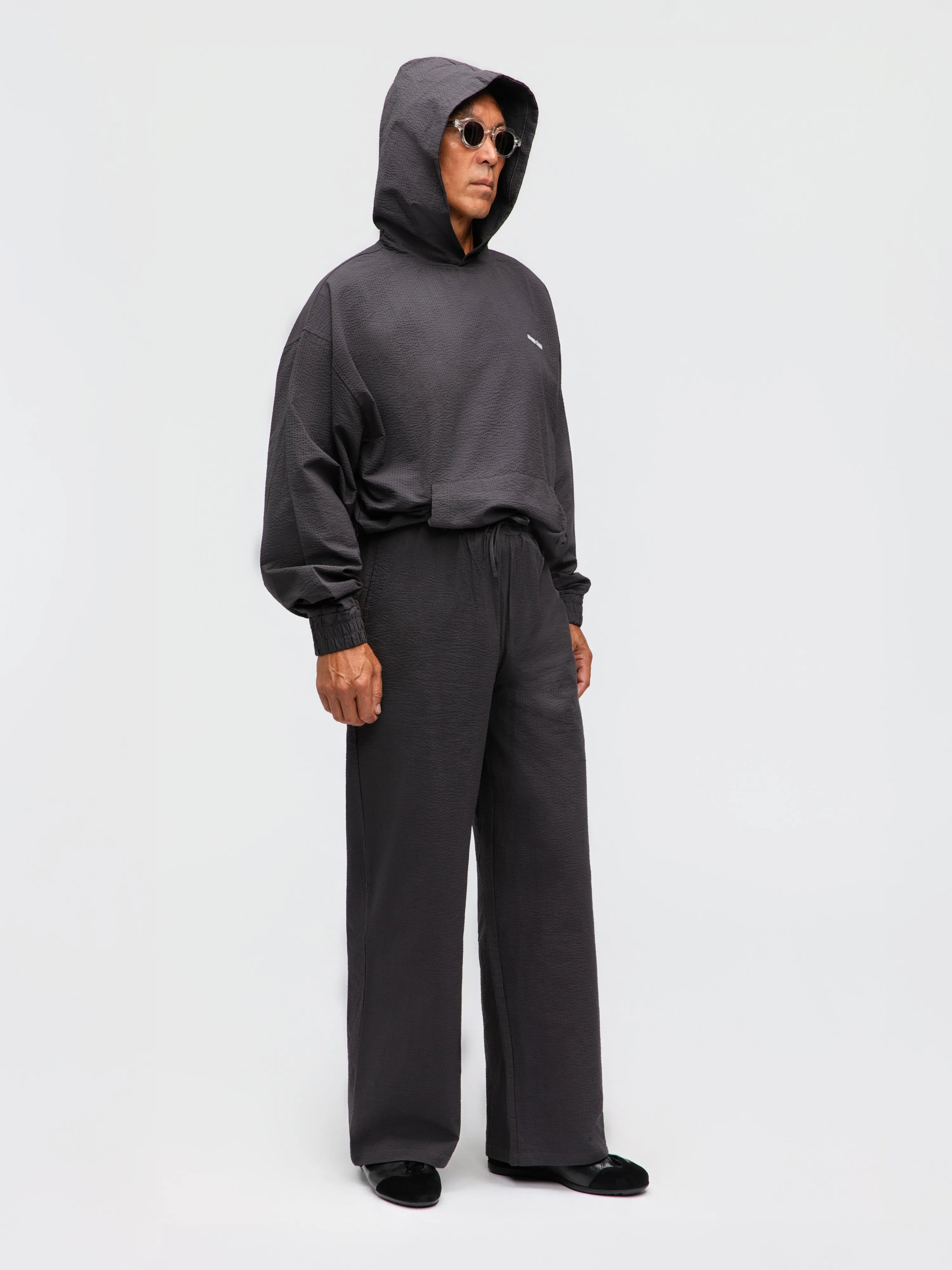 Dark Grey Seersucker Cotton Set sold by Grand Lè Mar product image thumbnail 3