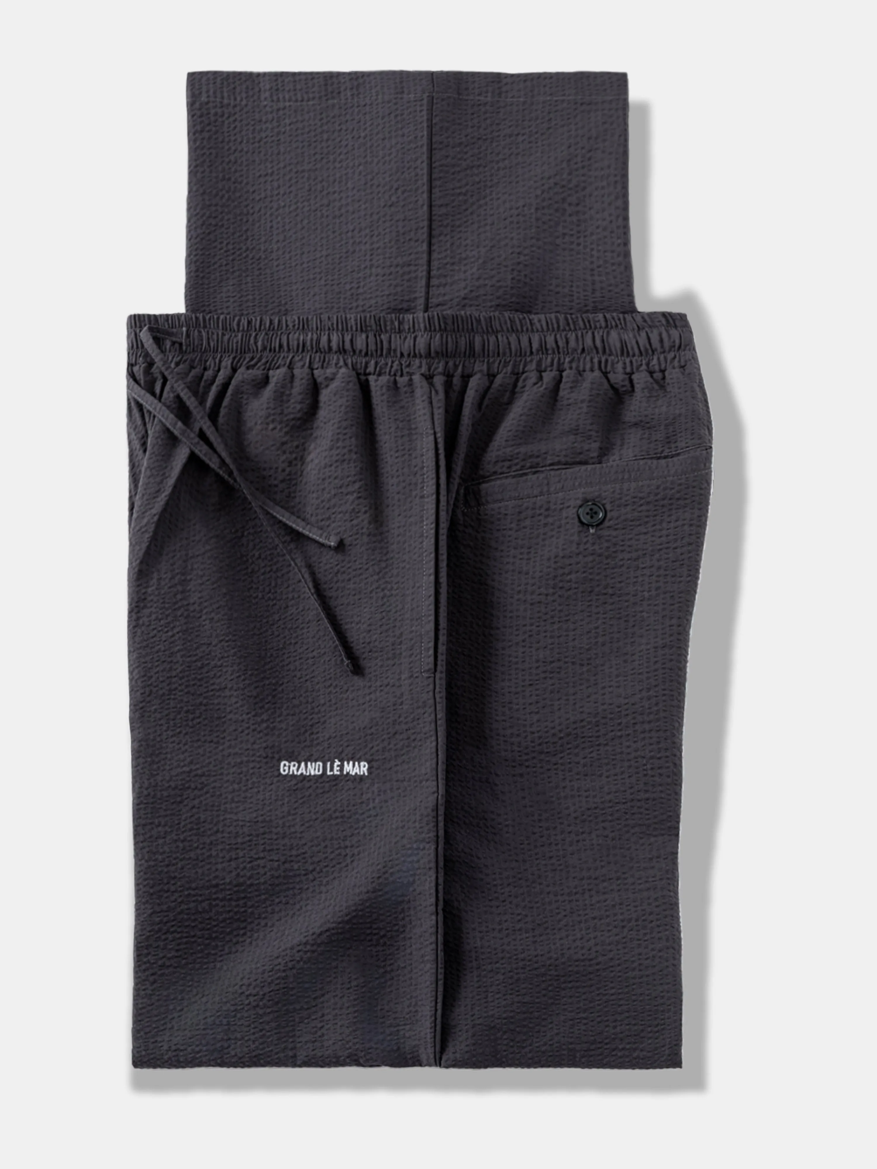 Dark Grey Seersucker Cotton Set sold by Grand Lè Mar product image thumbnail 4