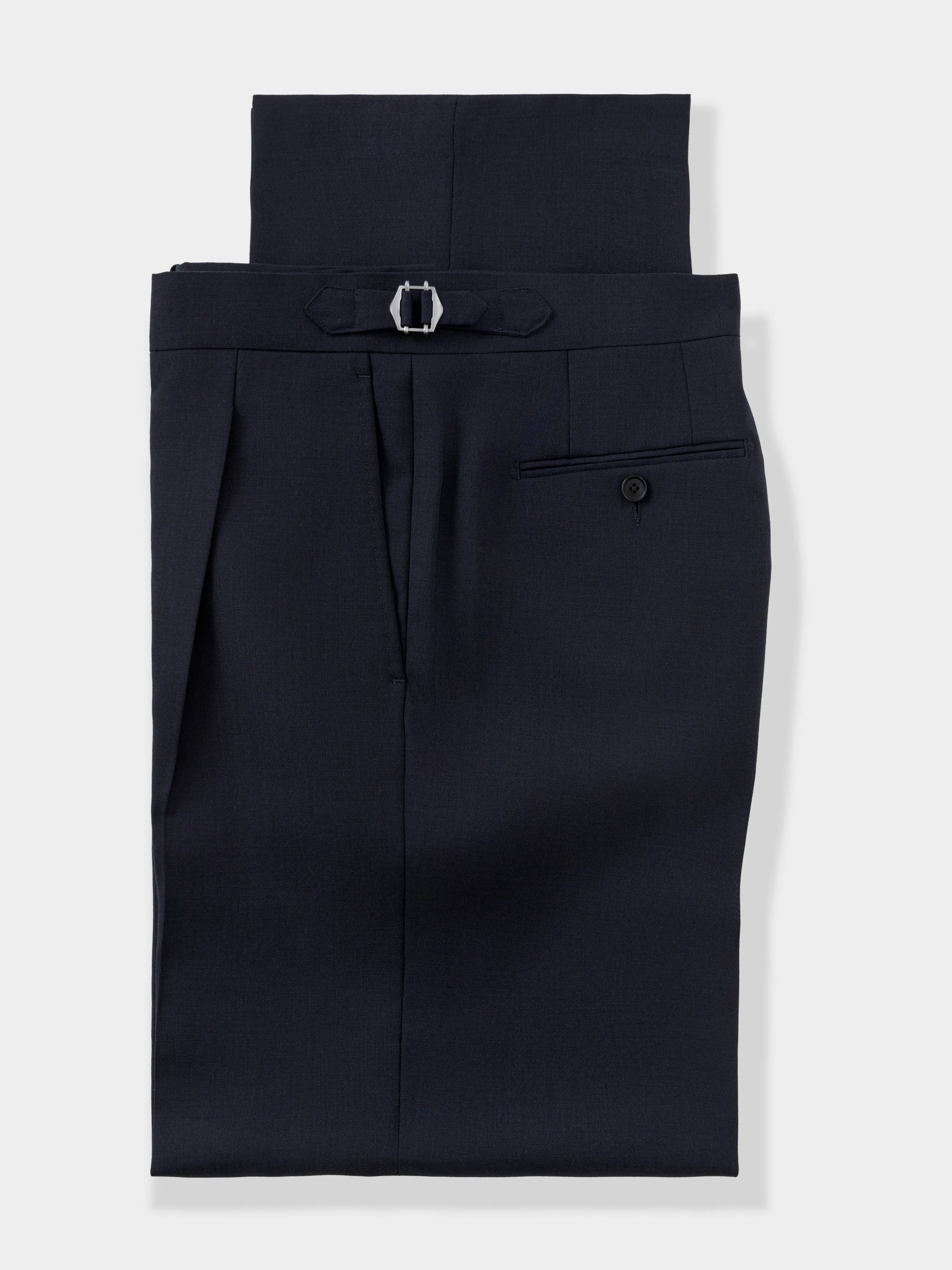 Navy High Twist Wool Suit (SB) sold by Grand Lè Mar product image thumbnail 5