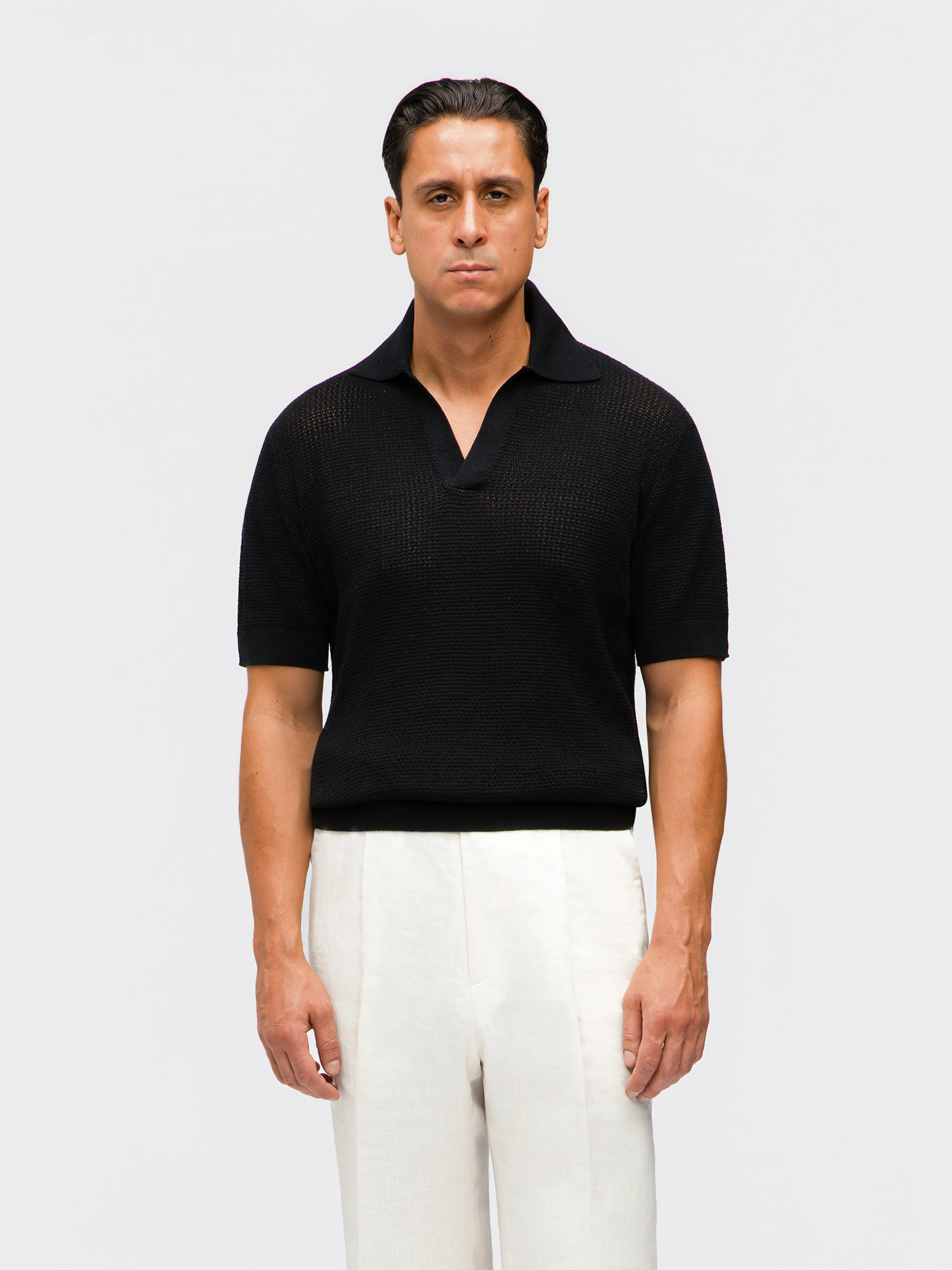 Black Knit Jersey sold by Grand Lè Mar product image thumbnail 4