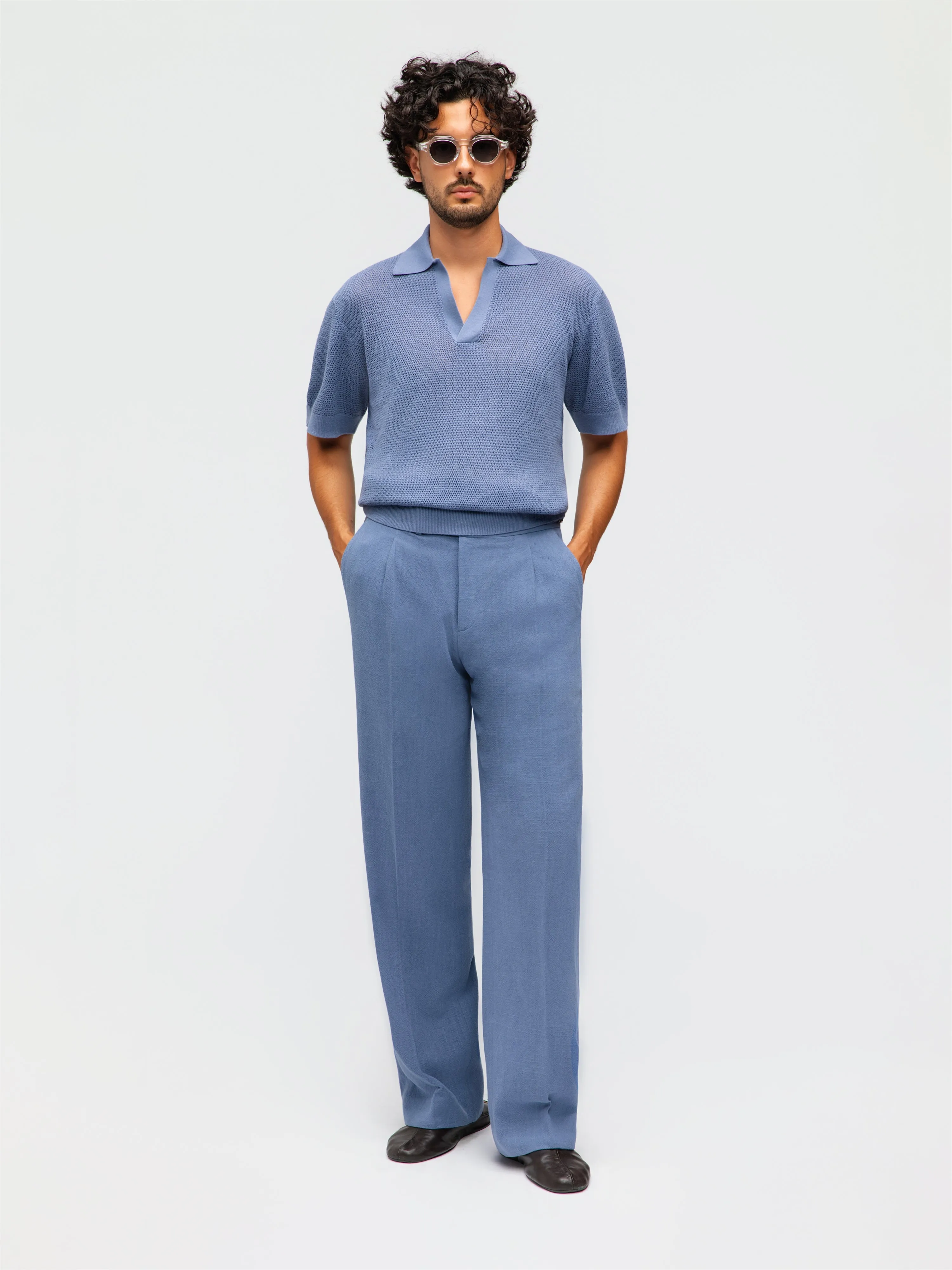 Denim Knit Jersey sold by Grand Lè Mar