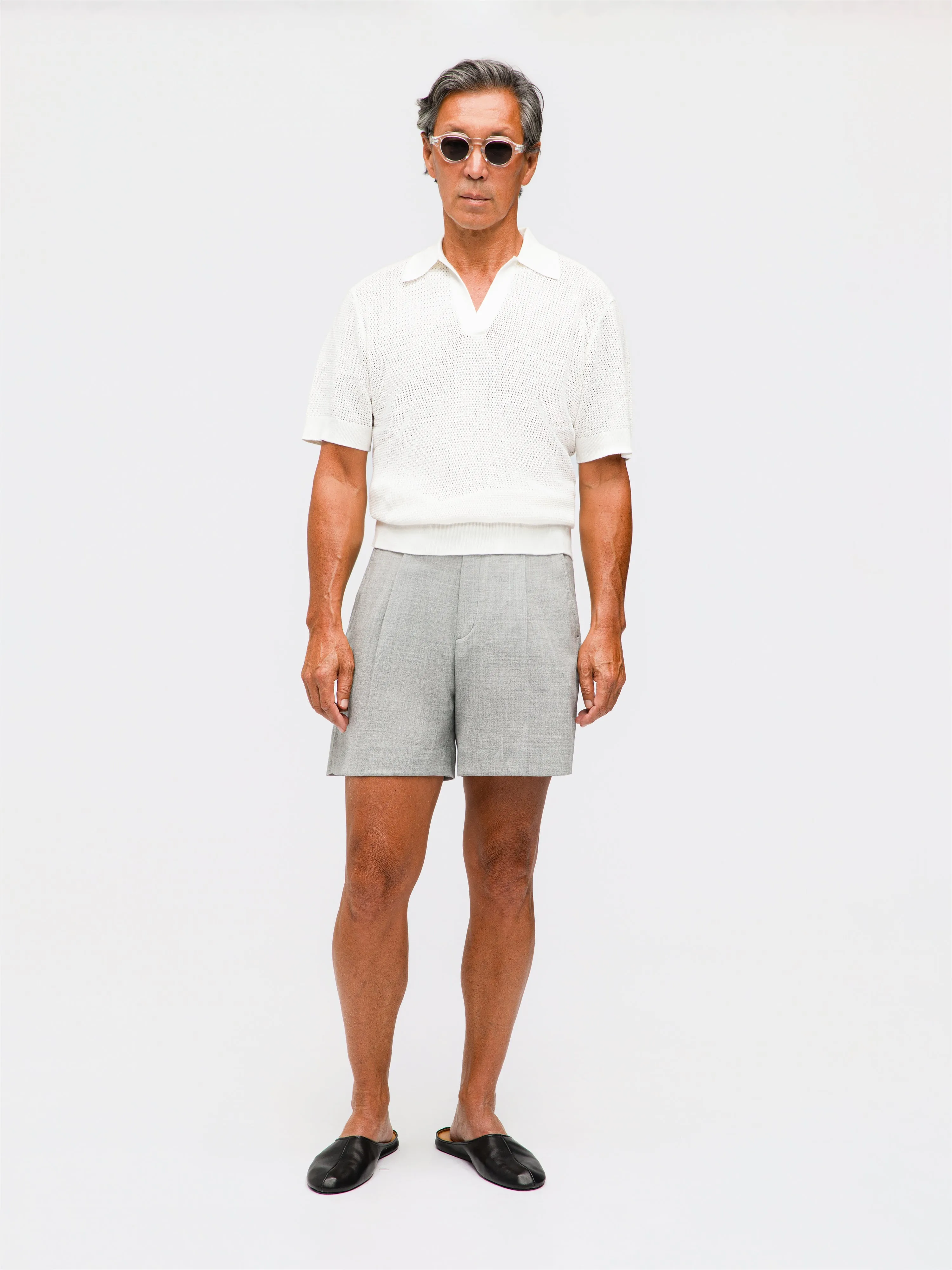 White Knit Jersey sold by Grand Lè Mar