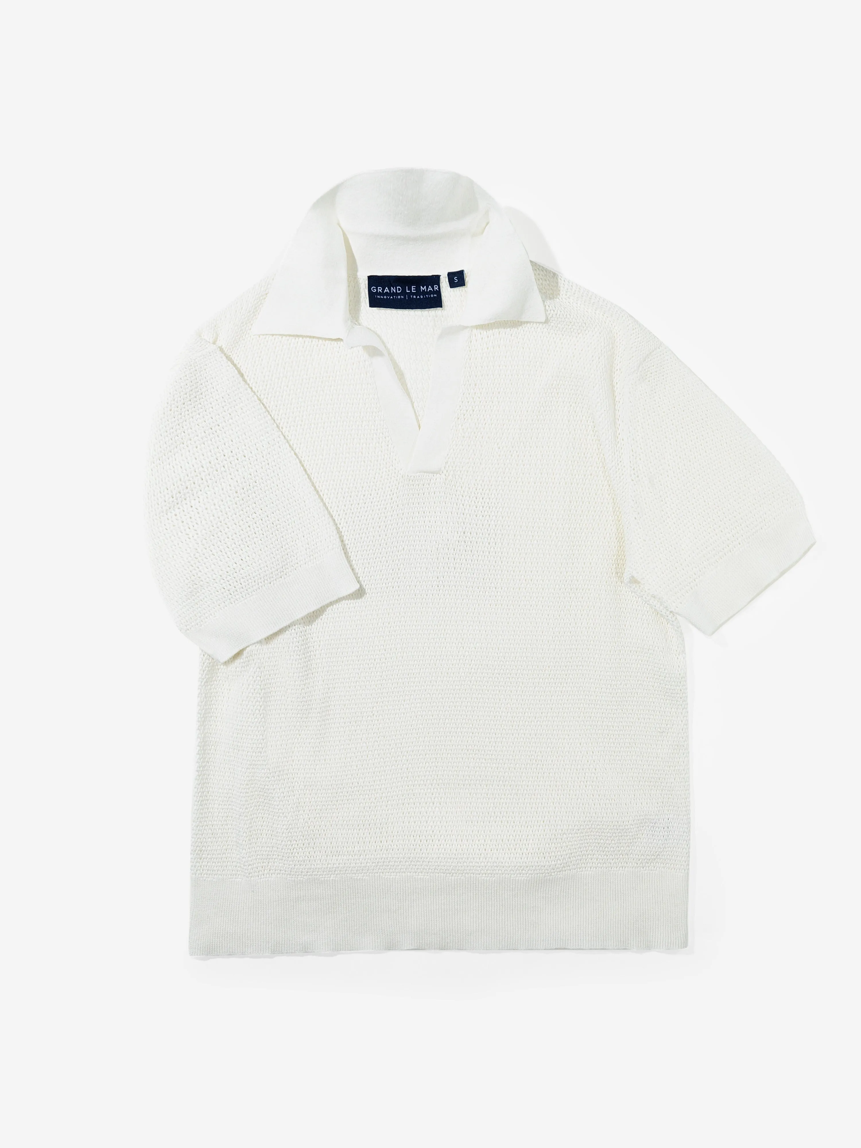 White Knit Jersey sold by Grand Lè Mar product image thumbnail 2