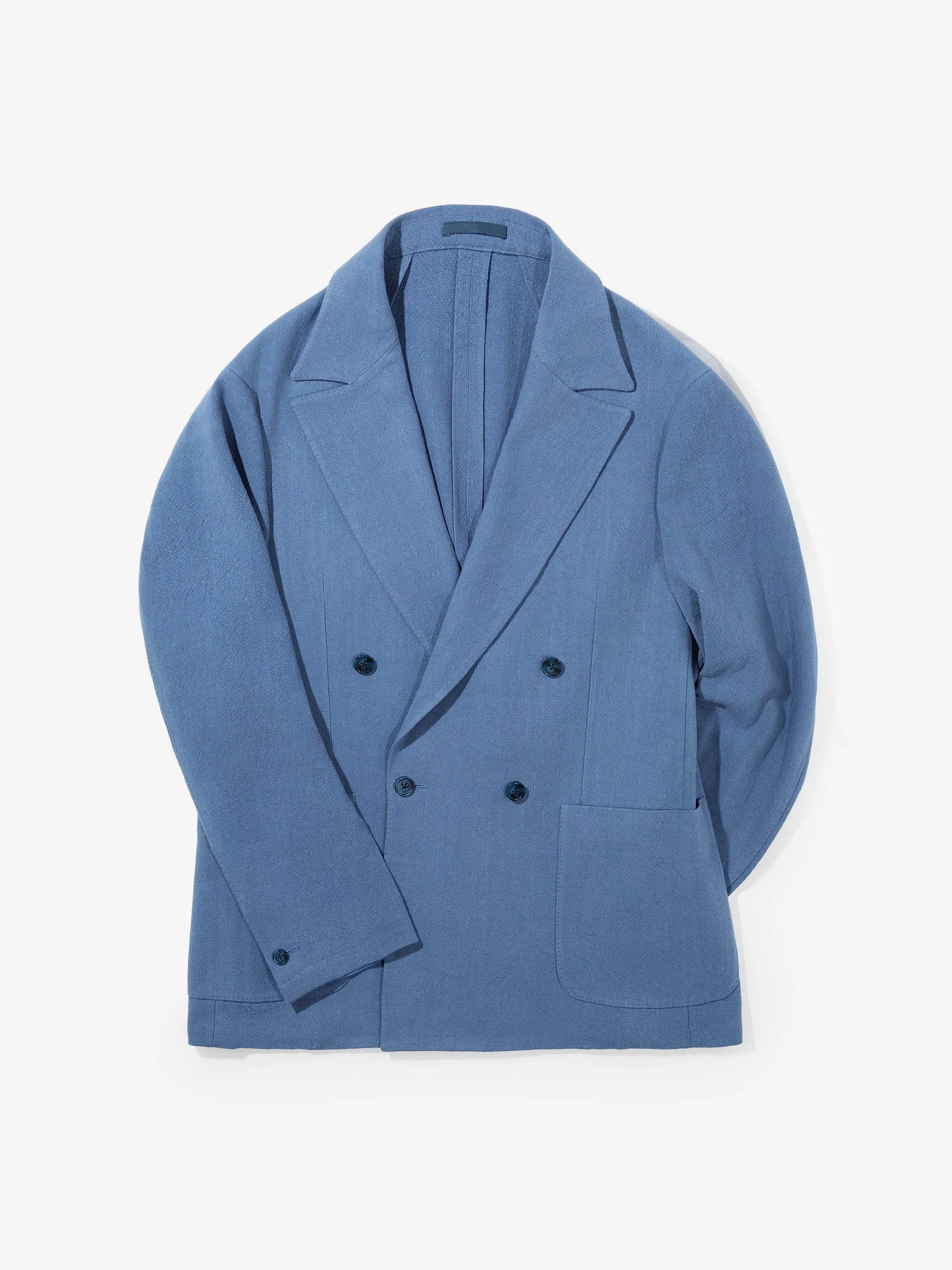 Denim Stonewashed Linen Suit (Casual Fit) sold by Grand Lè Mar product image thumbnail 2