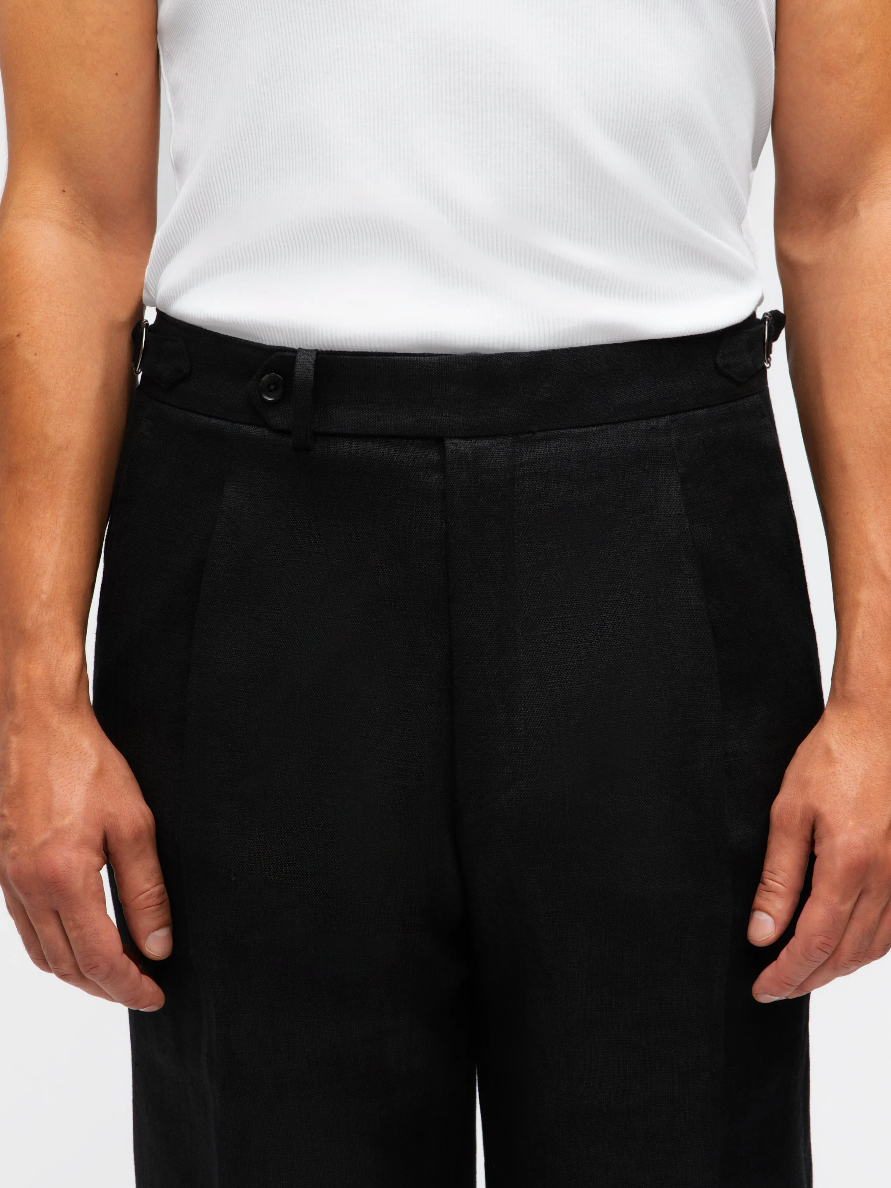 Black Linen Suit (Casual Fit) sold by Grand Lè Mar product image thumbnail 5