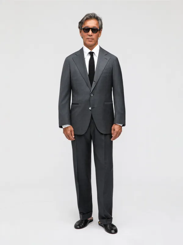 Dark Grey Wool Suit (SB) made by Grand Lè Mar