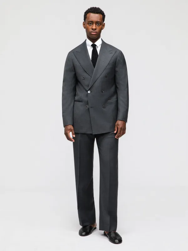 Dark Grey Wool Suit (DB) made by Grand Lè Mar