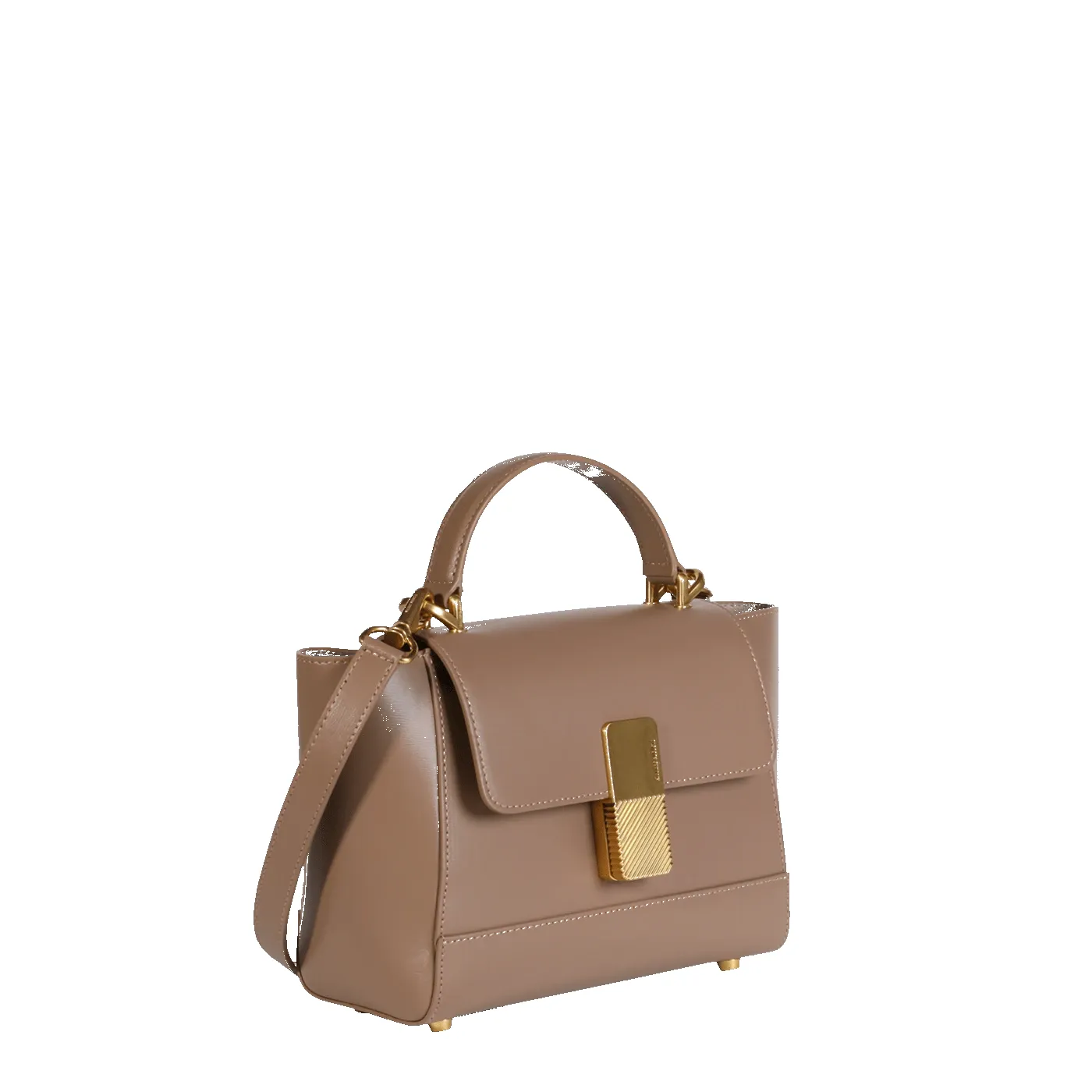 Mini Marly Gold Edition - Cuir Box Taupe sold by Ateliers August product image thumbnail 3