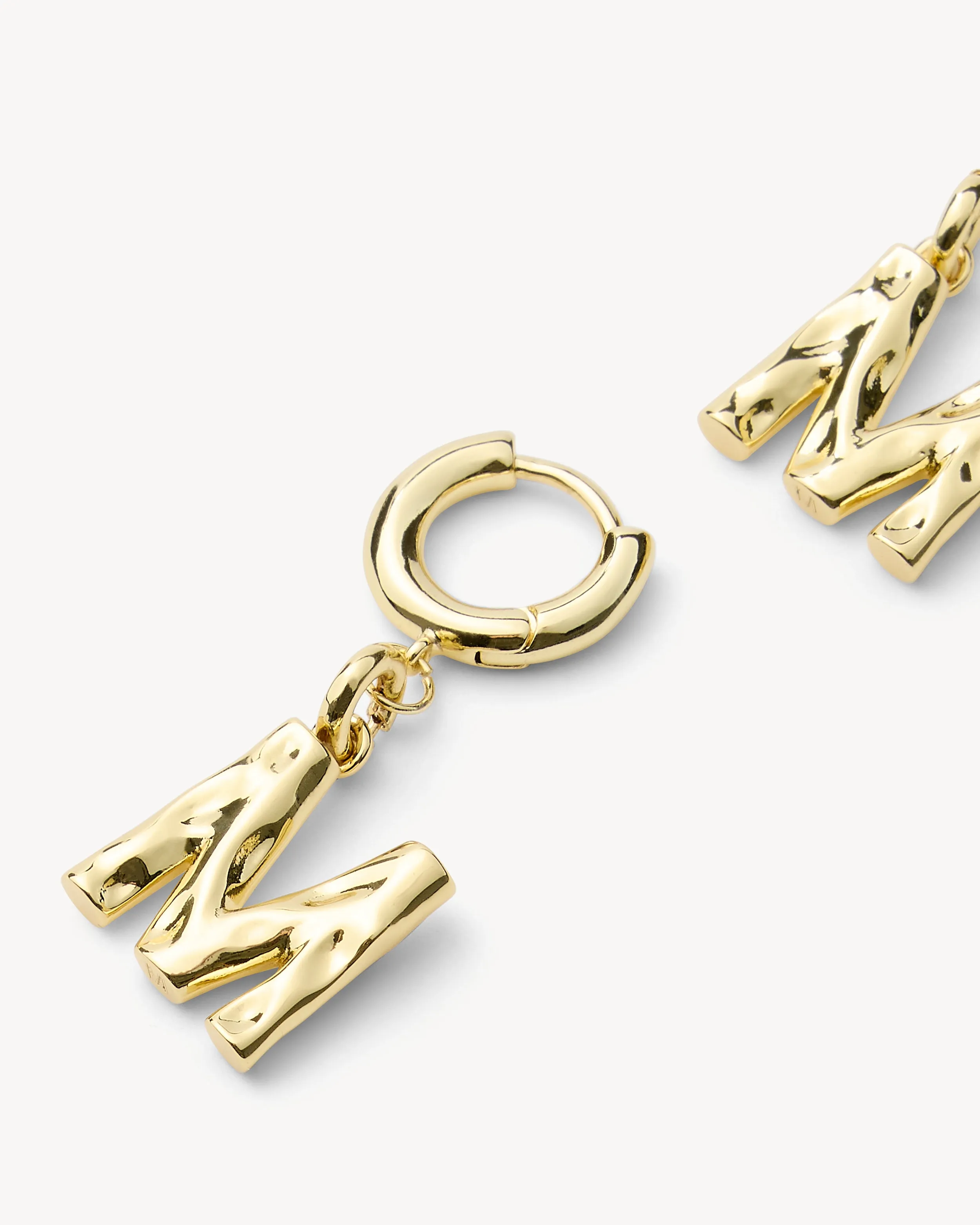 Monogram Huggies in Gold sold by Machete product image thumbnail 3