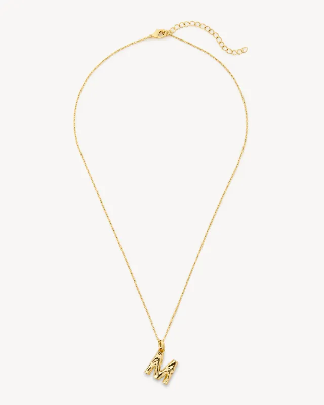 Monogram Necklace in Gold sold by Machete