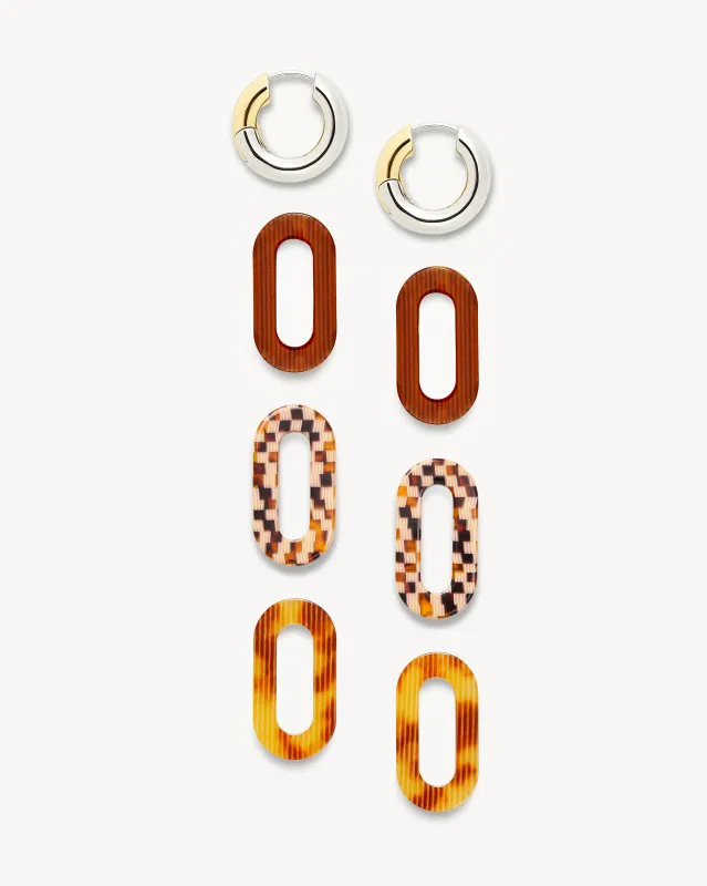 The Chunky Link Charm Set sold by Machete