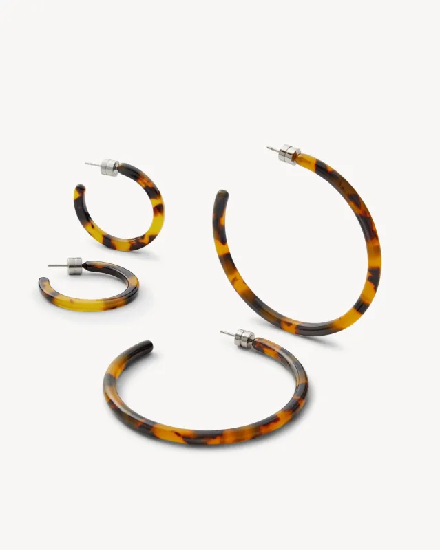 Ultralight Hoop Set in Classic Tortoise sold by Machete