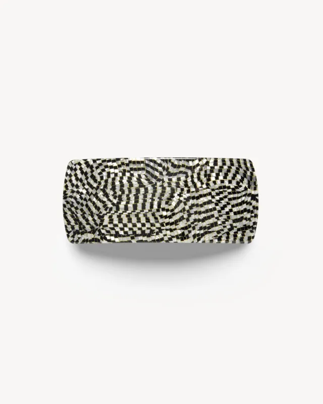 Jumbo Box Barrette in Perle Noir sold by Machete