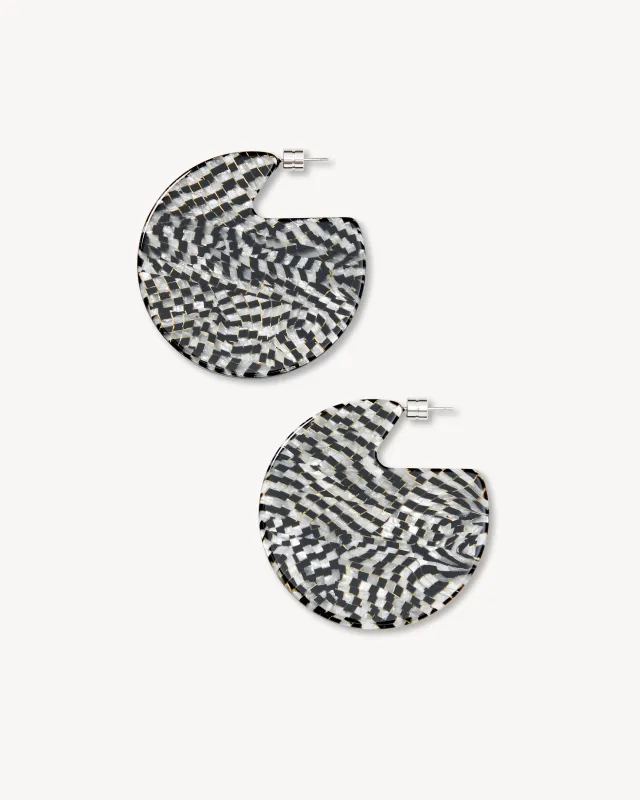 Clare Earrings in Perle Noir sold by Machete