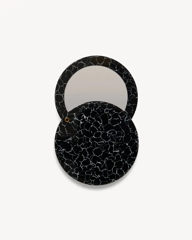 Circle Mirror in Black Marble sold by Machete