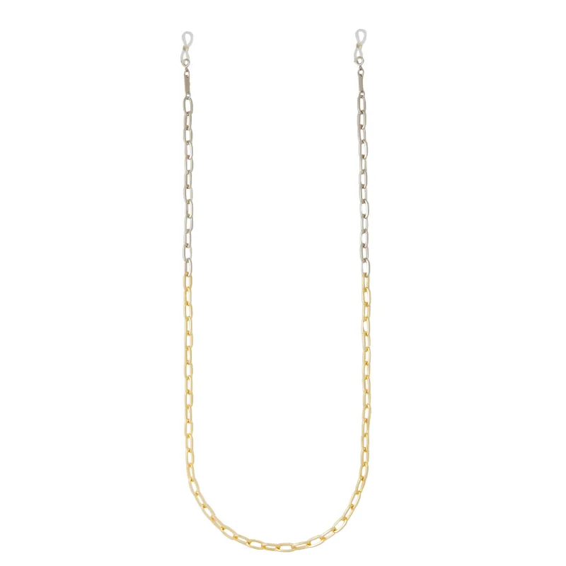 Grande Oval Link Sunglass Chain in Mixed Metals sold by Machete