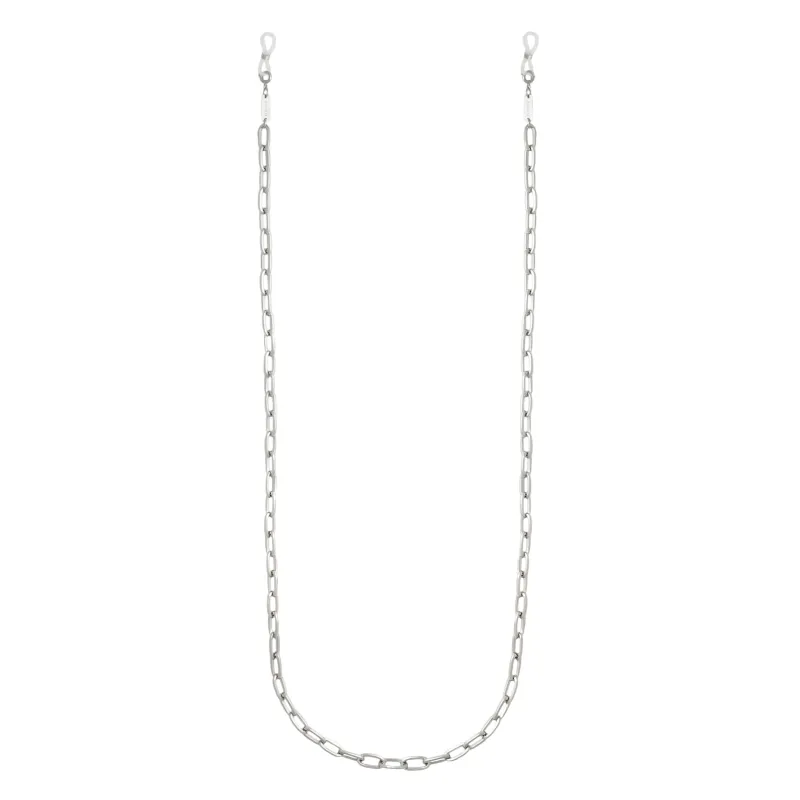 Grande Oval Link Sunglass Chain in Silver sold by Machete