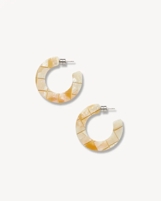 Kate Hoops in Sea Shell Checker sold by Machete