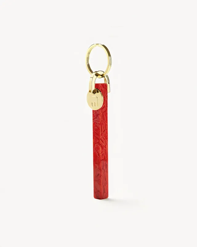 Bar Keychain in Poppy - Gold sold by Machete