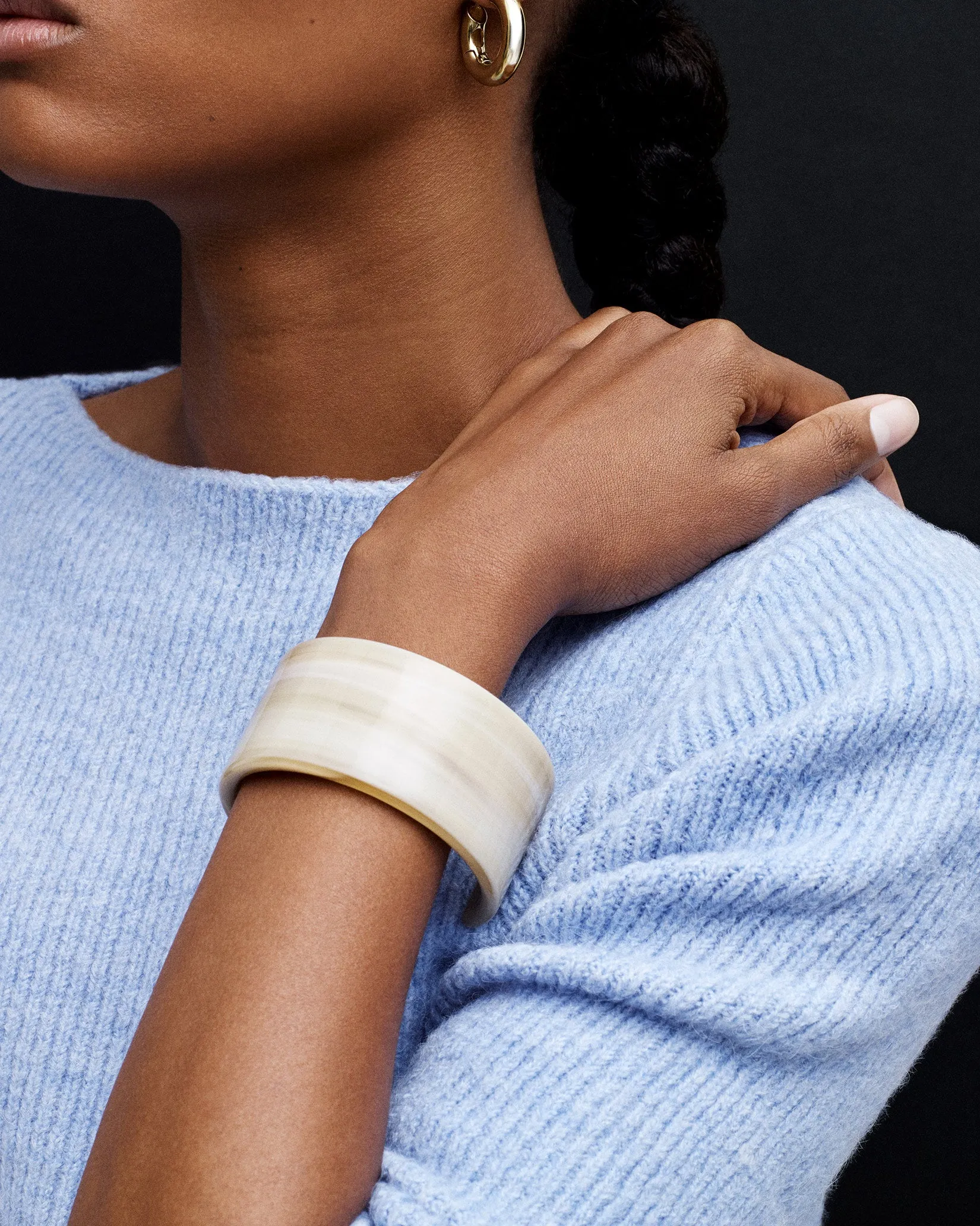 Jumbo Cuff in Black Marble sold by Machete product image thumbnail 4