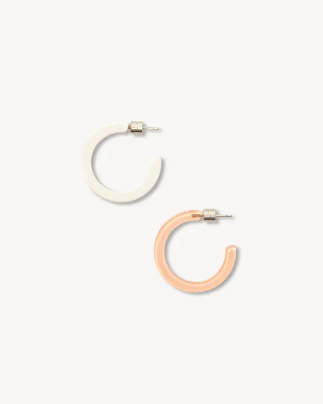 Mini Hoops in Blush Chantilly sold by Machete