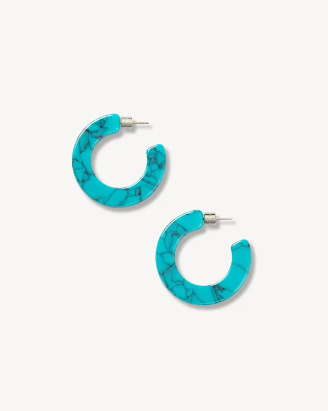 Kate Hoops in Teal Marble made by Machete