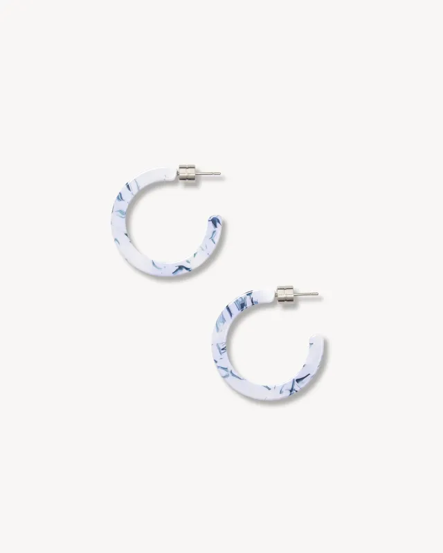 Mini Hoops in Lilac Bleu sold by Machete