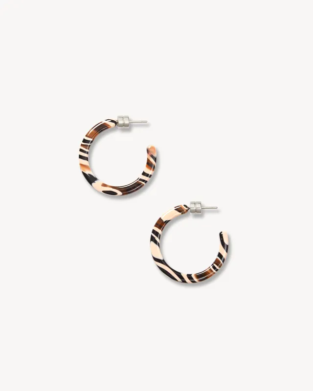 Mini Hoops in Zebra sold by Machete