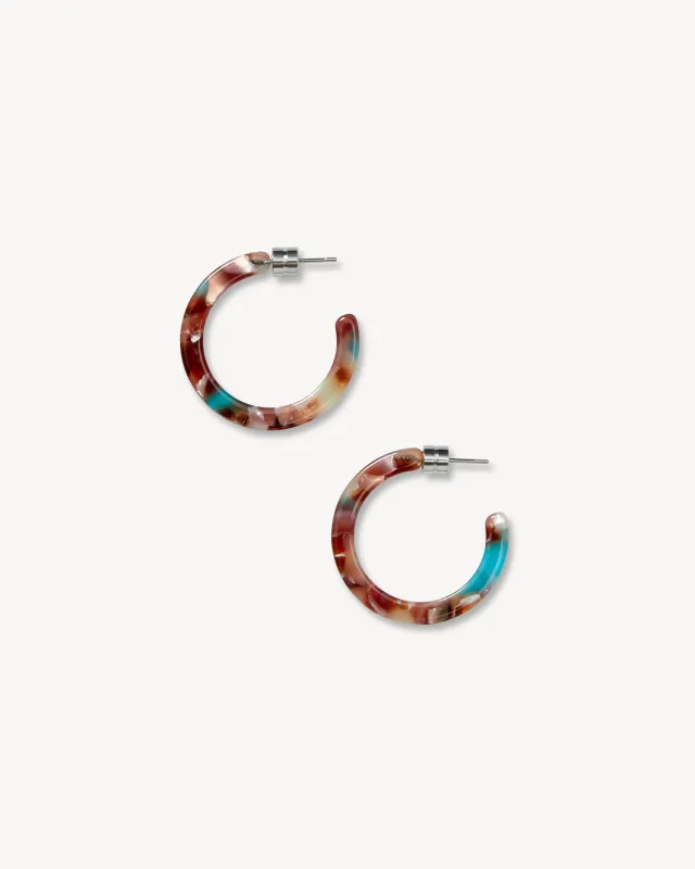 Mini Hoops in Marronique made by Machete