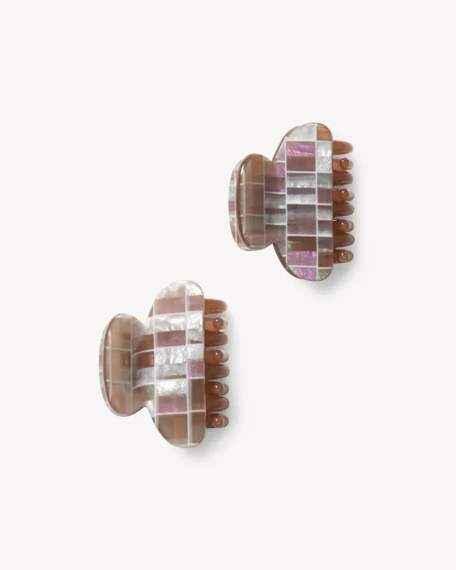 Twin Heirloom Claws in Brown Shell Checker sold by Machete