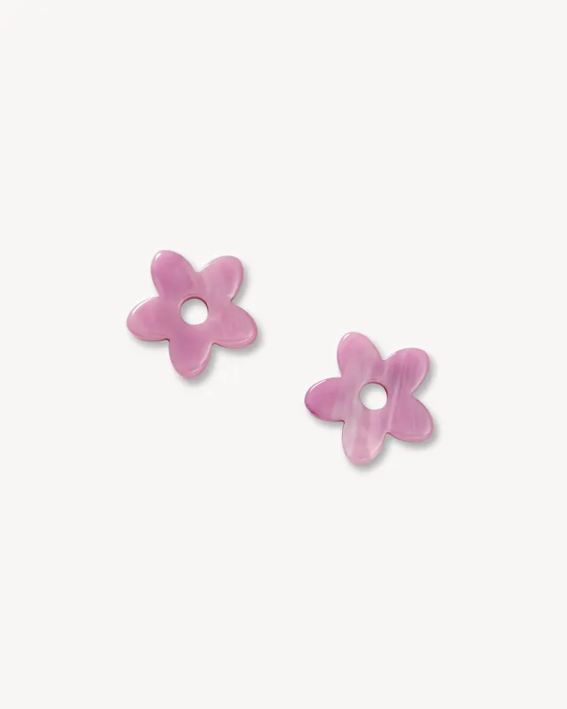 Petite Flower Charms in Orchid sold by Machete