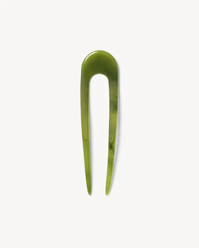 French Hair Pin in Algae sold by Machete