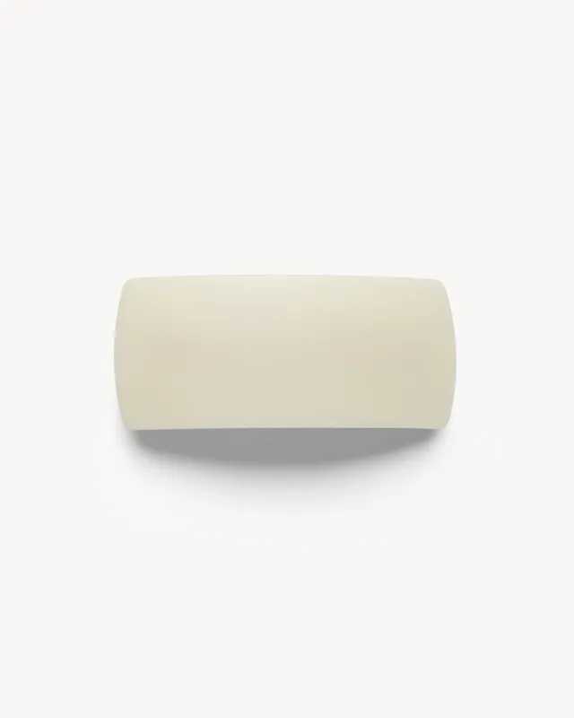 Jumbo Box Barrette in Milk Glass Matte sold by Machete