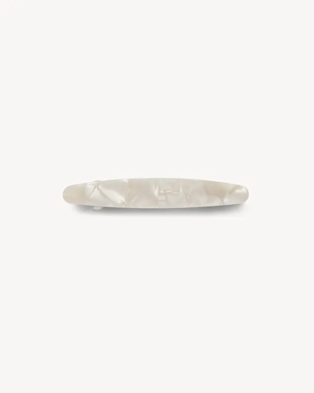 No. 1 Heirloom Barrette in White Shell sold by Machete
