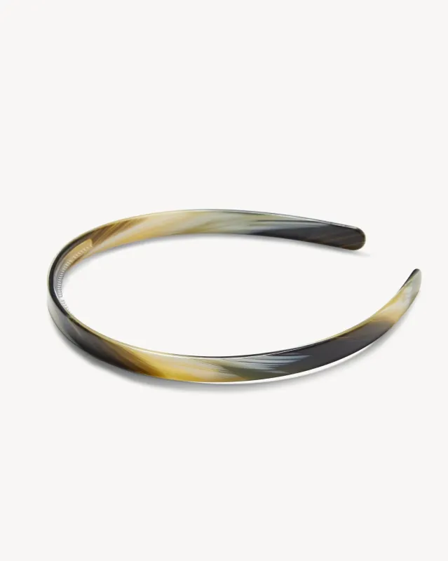 Ultralight Thin Headband in Horn sold by Machete