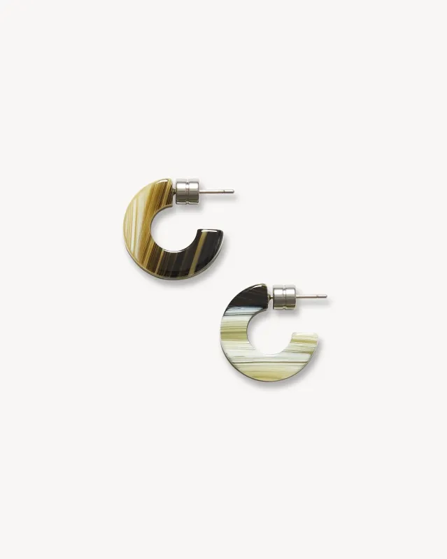 Muse Hoops in Horn made by Machete